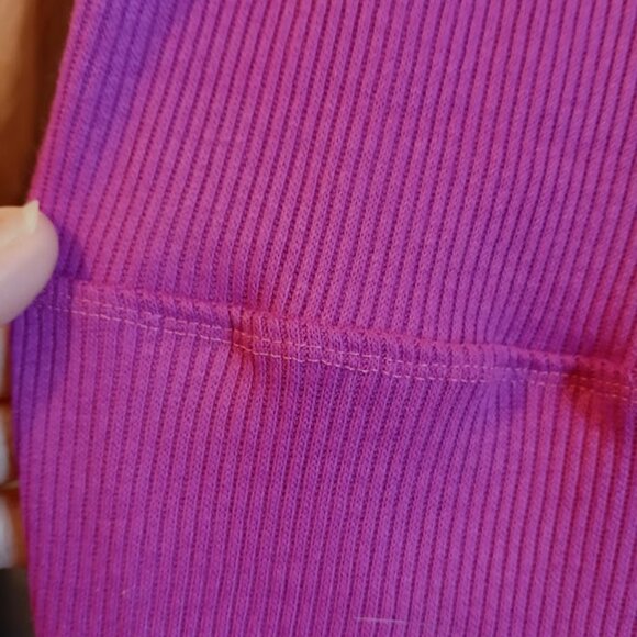 Nwt Cowl Lightweight Sweater Top women Plus 1X Raspberry Magenta sleeveless Tuni - Picture 5 of 8